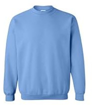 Gildan Women's Fleece Crewneck Sweatshirt, Style G18000, Carolina Blue, Medium