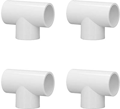 Raccordi per tubi in PVC, 12 pezzi, colore bianco, a tre vie, 20 mm, 25 mm, 32 mm, tappi per installazione tubo dell'acqua, distribuzione dell'acqua (20 mm)