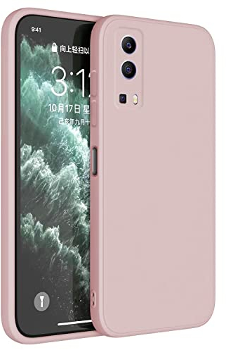 Topme Coque pour Vivo Y52 5G / Vivo Y72 5G (6.58 inches) Etui Housse, Protecteur de Peau en Silicone TPU - Poudre de Sable