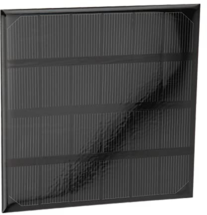 Dilwe Solarpanel, 2W 6V Mini-Monokristallines Silizium-Solarpanel-Modulzellen Outdoor-Camping-Ladegerät