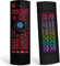 Air Mouse para Android TV Box, mini teclado inalámbrico, control remoto de aire con retroiluminación RGB MX3 Pro IR Learning