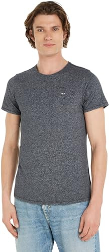 Tommy Jeans Herren TJM XSLIM JASPE C NECK EXT DM0DM09586, Grey (New Charcoal), M