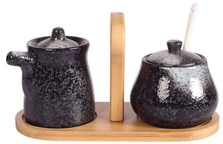 TYMYYS Service à Crème Et Sucre Japonais Pour Café-bar, Ensembles Crémier Et Sucre, Ensemble Sucrier Et Crémier, Service à Café-e-Pot à lait et Pot à sucre