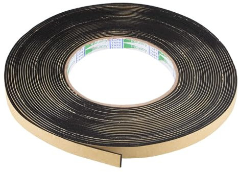 Recogwood Sealing Foam Tape 10mm(W) x 1.5mm(T) x 10M/32.8ft(L), Self Adhesive Weather Strip for Window Door Insulation