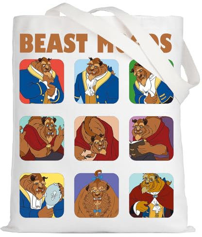 LEVLO Cartoon Prince Tote Bag Fairy Tales Movie Fans Gift Cartoon Prince Moods Shoulder Bag Fairy Tales Merch, Bea Moods Tragetasche, Medium, Tragetasche