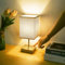Totofac Nachttischlampe Touch Dimmbar, E14 Retro Nachttischlampe, 3 Helligkeitsstufen Einstellbar Warmweiss, Modern Nachttische Tischlampe für Schlafzimmer, Wohnzimmer, Babyzimmer (Grau-1PCS)
