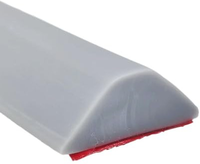 100CM Schwallschutzleiste Dusche Silikon Wasserstopper Selbstklebend, Begehbare Dusche Boden Wassersperre, Duschwasserstop für Nass- und Trocken-Trennung Bad Küche - Grau 1M, 1.2CM Höhe