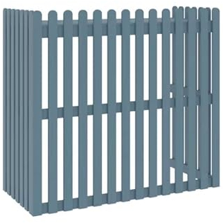 Klimaanlage Abdeckung Außen Holz Wärmepumpen Verkleidung, Verkleidung Für Wärmepumpe Klimaanlage Sichtschutz Abdeckung Für Außengeräte, Blumenständerdekoration (Color : Blue, Size : 85 * 40 * 80cm)