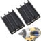 Saipor 2pcs Magnetic Drill Bit Holder for Impact Drivers and Drills, High Strength Adhesive Attach, Drill Bit Sleeve Organizer on Side of Power Drill, Compatible with Milwaukee, Dewalt and More