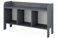 VitaliSpa Kindersitzbank Ajaton, Spielzeugregal mit Sitzbank, Grau, 107.2 x 63.8 cm