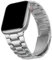 HITZEE Metall Armbänder Kompatibel with Apple Watch Armband 42mm 41mm 40mm 38mm, Edelstahl Ersatzband Damen Herren Band Kompatibel für iWatch Serie 10 9 8 7 SE 6 5 4 3 2 1, Silber