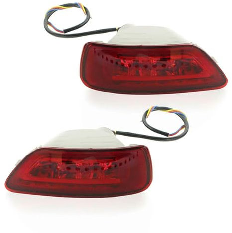 Auto Nebelschlussleuchte Kit mit LED-Lampen, Nebelschlussleuchten, Kabel für Jeep Grand Cherokee WK2 ab 2011, Kompass und Dodge Journey