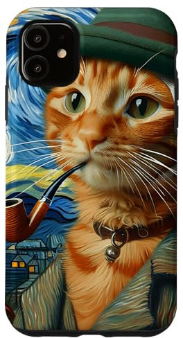 iPhone 11 Fantasy Cute Van Gogh Hat Case