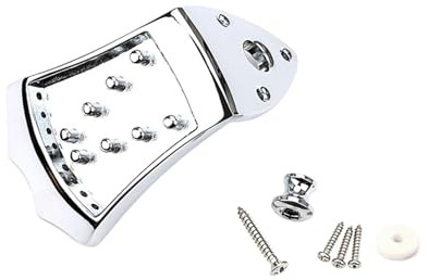 8 Strings Mandolins Tailpiece Cigar Box Guitar Parts Set Mandolin Bridge Replacement Kits with Mounting Screws Bridge Replacement