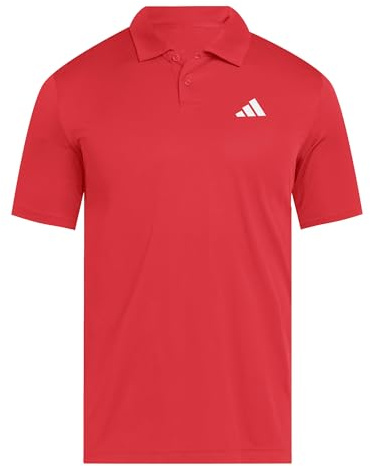 adidas Men's Club Tennis Climacool Polo Shirt, Pure Ruby, L