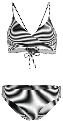 Essentials Baay Maoi Bikini-Set | Black Simple Stripe