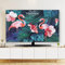 Hixingo Funda Antipolvo TV, Patrón Flamenco 3D Cubierta Television Interior 32-80inch Cubierta Antipolvo TV Funda Televisor Interior Protector de Televisión (Hoja de planta,37-39inch)