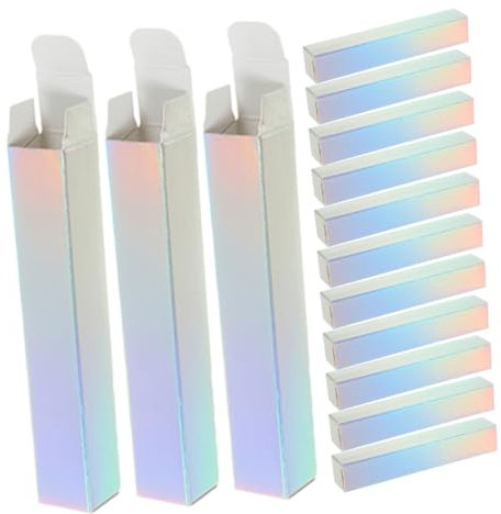 WOFASHPURET 20 Stück Lippenbalsam Verpackungsboxen Diy Lippenstift Box mit Elegante Lip Gloss Röhrchen für Unterwegs Praktische Lippenpflege Aufbewahrung Hochwertige Lippenpflege Behälter