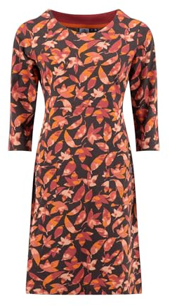 Weird Fish Starshine Printed Jersey Dress Chocolate Size 16