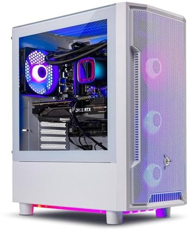 Skytech Gaming - Ordenador para Juegos AMD Ryzen 7 7800X3D 4,2 GHz, NVIDIA RTX 5060 Ti 16 GB, 1 TB Gen4 NVMe SSD, 32 GB DDR5 RAM 6000, 650 W Gold PSU, 360 ARGB AIO, Wi-Fi, Win 11, Ordenador