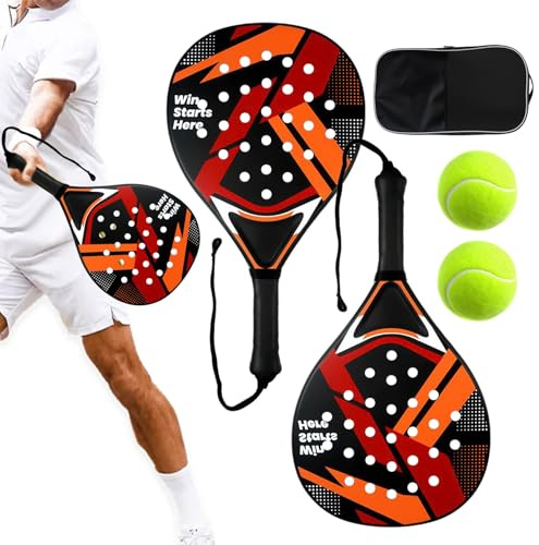 Tennisschläger – Leichter, stoßfester Tennisschläger, Wilson Tenniis Paddel-Set, für Männer und Frauen, Jugendliche, Sportler, Sport, Outdoor, Innenbereich, Hinterhof, Tragetasche, Outdoor