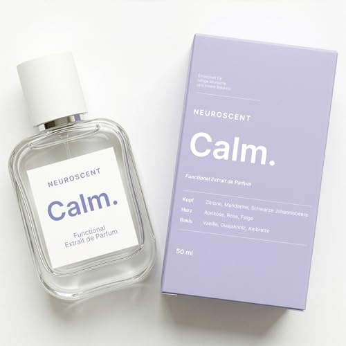 Calm | Functional Extrait de Parfum für Ruhe & Balance | Neurowissenschaftlich inspirierter Duft | Unisex für Damen & Herren | Mandarine, Feige & Vanille