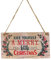 SUPVOX Weihnachten Tür hängende Dekorationen Holztür Wand hängen Zeichen mit Frohe Weihnachten 20 x 10 x 0,5 cm