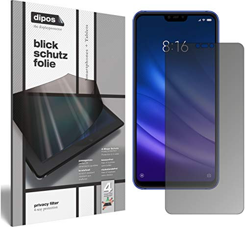 dipos I Protección de la Vista Compatible con Xiaomi Mi 8 Lite Protector de Pantalla Privacy
