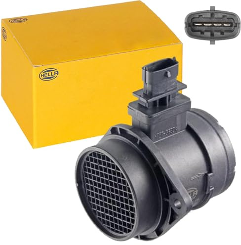 HELLA 8ET 358 095-191 Air Mass Sensor - 4-pin connector - Pipe-neck