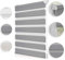 ROOMY Duo-Rollo Doppelrollo Klemmfix, ohne Bohren, Blickdicht, mit Montageschiene Sichtschutz Sonnenschutz Grau, 80 cm x 150 cm (B x L)