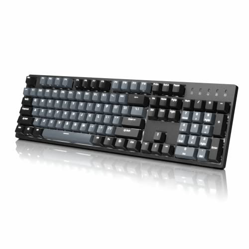 DURGOD Taurus k310 Full Size Mechanical Gaming Keyboard - 105 keys - Double Shot PBT - USB Type C - ISO UK Layout (Space Grey, Cherry Mx Brown)