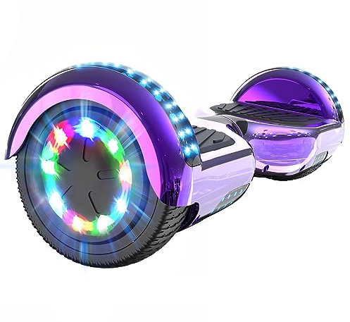 FUNDOT Hoverboards, Hoverboards per bambini, Monopattino auto-bilanciante da 6,5 pollici, Hoverboards con bellissime luci a LED, Hoverboards con altoparlante Bluetooth, Regalo per bambini