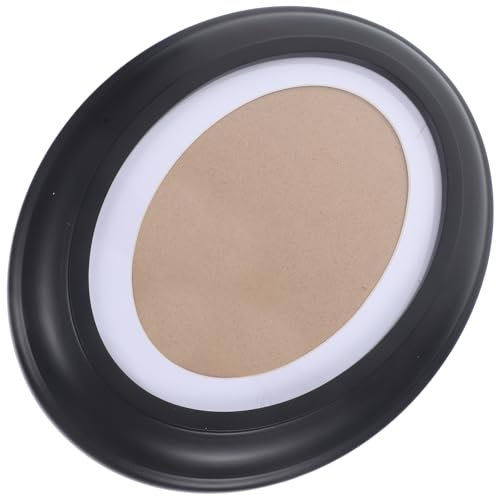 HEALLILY Picture Frame Oval Picture Frames: Wooden Wall Hanging Photo Frame Wall Mount Verticval Display Wall Decoration for Wall Decor 7 Inch Photo Frame