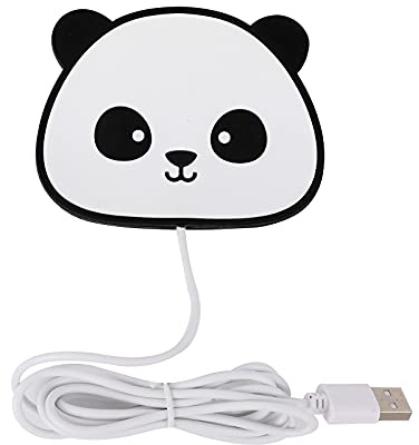 I-TOTAL® - Chauffe-Tasses USB/Port USB pour Ordinateur ou Chargeur. Chauffe-Bois/Chauffe-Tasse (Panda)