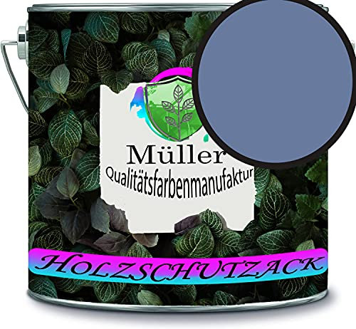 Holzschutzlack Holzlack Holzlasur wetterbeständiger Langzeitschutz Wetterschutzfarbe Holzschutzfarbe RAL 5014 Taubenblau // Müller Qualitätsfarbenmanufaktur