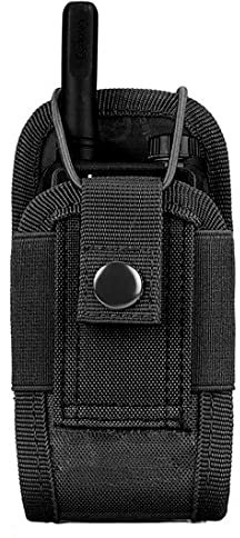 Litensh Molle Radio Halter Holster Tactical Walkie Talkie Pouch Case Interphone Aufbewahrungstasche für Militärjagd Camping Black 1