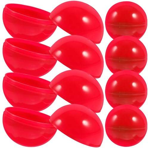 BESPORTBLE 50 Stücke Lotterie Ball Lottobälle Spielball Lotteriekugeln Kinderspielzeug für Weihnachten Xmas Familienspiele Partyspiele Party Dekoration Supplies 4cm Rot