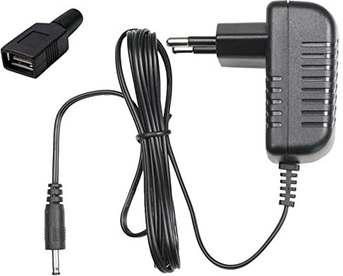 EDISION ALIMENTATORE 5V/1.0A 2pin EU kit con adattatore USB, ORIGINALE, compatibile con NANO T265+ Decoder, per la funzione PVR programmabile, alimentazione esterna 5V tramite USB