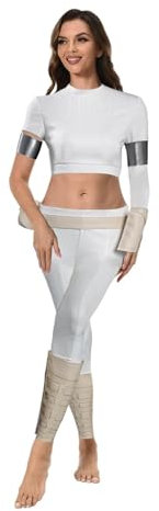 Rodwake Padme Amidala Kostüm für Damen, Prinzessin Leia Cosplay Outfit für Halloween