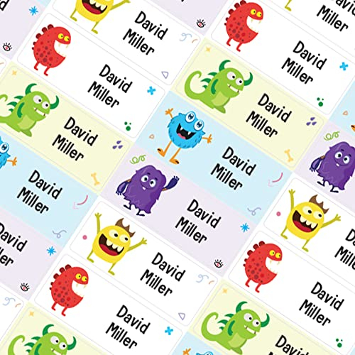Pack of 40 Name Labels for Clothes Kids Washable Stick on Clothing Name Labels for Clothes Adults Personalised Stickers for School Packwith®