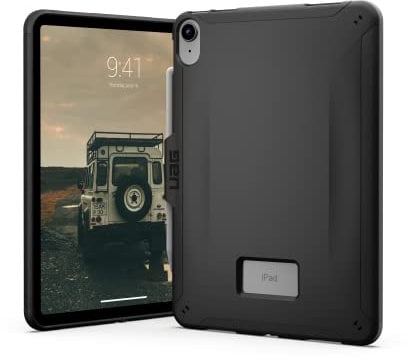 Urban Armor Gear Scout Case für Apple iPad 10.9 Hülle (10. Generation / 2022) Schutzhülle [Apple Pencil/Logitech Crayon Halterung, Apple Smart Cover/Smart Keyboard kompatibel] schwarz