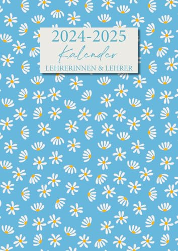 Lehrerkalender: A4 Lehrerplaner für Lehrerinnen und Lehrer - 1 Doppelseite pro Woche - Notenlisten - Frühlingshafter Unterricht