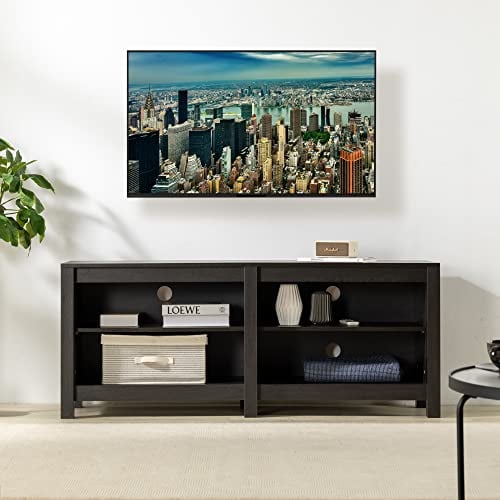 Zinus Camden Mobile porta TV - Porta TV 147x40x60 cm - Unità con ripiani aperti e regolabili - Espresso Brown