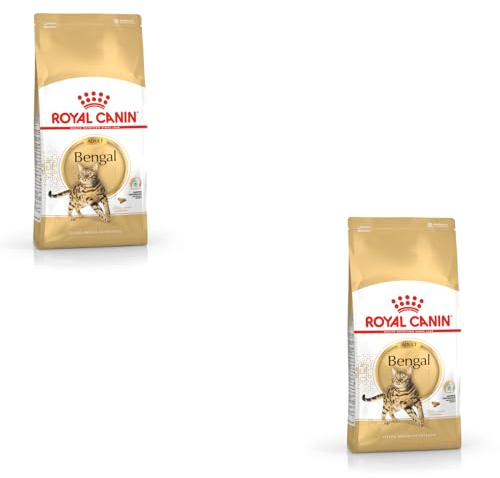 ROYAL CANIN Bengal Adult | Doppelpack | 2 x 400 g | Alleinfuttermittel für Katzen | Speziell für ausgewachsene Bengalkatzen | Ab dem 12. Monat | Trockennahrung für Bengal-Katzen