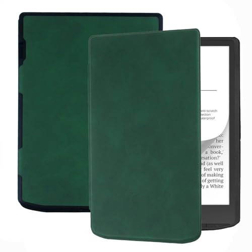 MCBEAN Étuis compatibles avec Pocketbook InkPad Color 2 la liseuse, Coque en TPU à Aimant Fin avec Fonction Veille/réveil Automatique Funda (Color : Green)