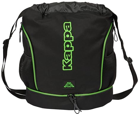 KAPPA BLACK Rucksack, ideal für Kinder verschiedener Altersgruppen, bequem und vielseitig, Qualität und Widerstandsfähigkeit, 34 x 15 x 43 cm, Schwarz, Schwarz, Estándar, Casual