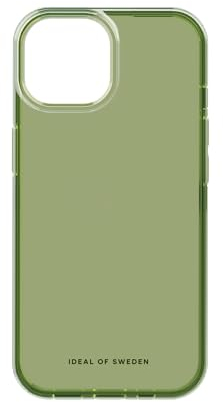 IDEAL OF SWEDEN Durchsichtige Handyhülle mit erhöhten Kanten und Nicht vergilbenden Materialien, fallgetesteter Schutz mit transparentem Finish, kompatibel mit iPhone 15 (Khaki)