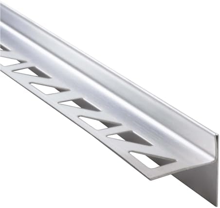 Dalsys Gefällekeil Dusche, Gefälleprofil 98cm, Höhe 10mm, Rechts Silber Duschprofil für begehbare Dusche, Edelstahl korrosionsbeständig