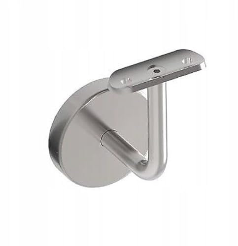 INOXLM Stainless Steel Handrail Support | Handrail Support | Pipe Fixing Plate | Wall Handrail Mount Kit