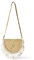 Karmagonia Umhängetasche mit Makramee im Boho Stil - handgemacht und nachhaltig aus Pflanzenfasern - große Strohtasche, geflochtene Basttasche, Crossbody bag für Damen